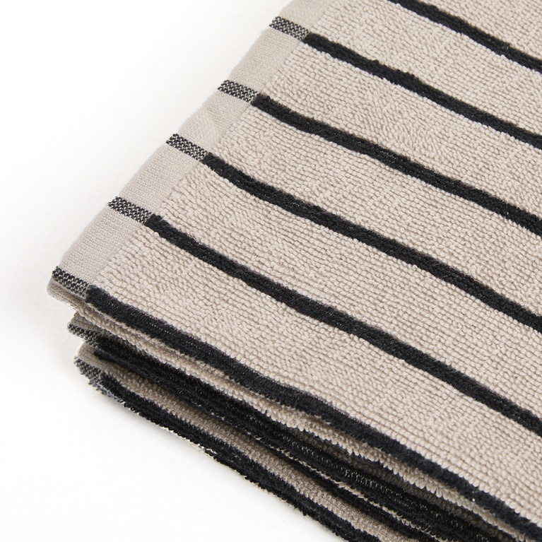 Stripe towel 70x140 Beige 2